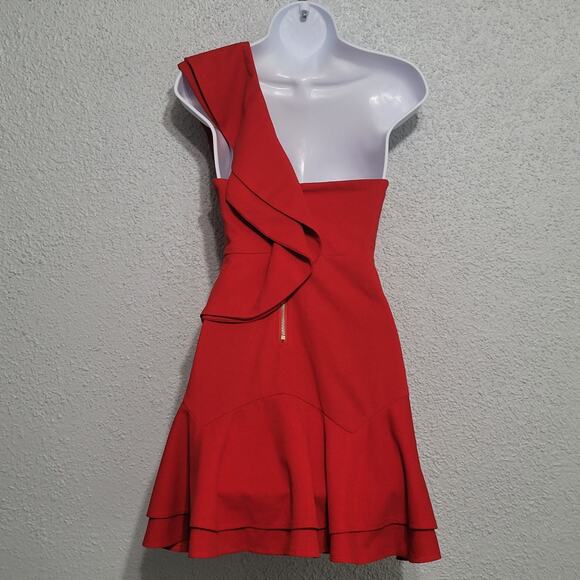 Morning Mist Womens Dress Size 8 Cocktail Occasion Event Prom Ruffle Rockabilly - Picture 2 of 10